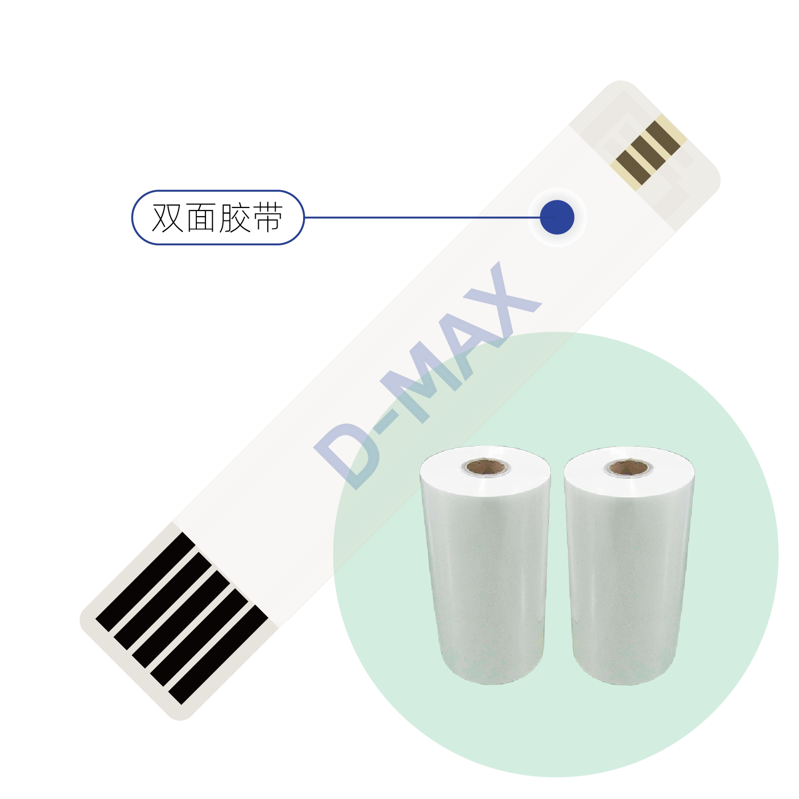 血糖試紙用雙面膠帶