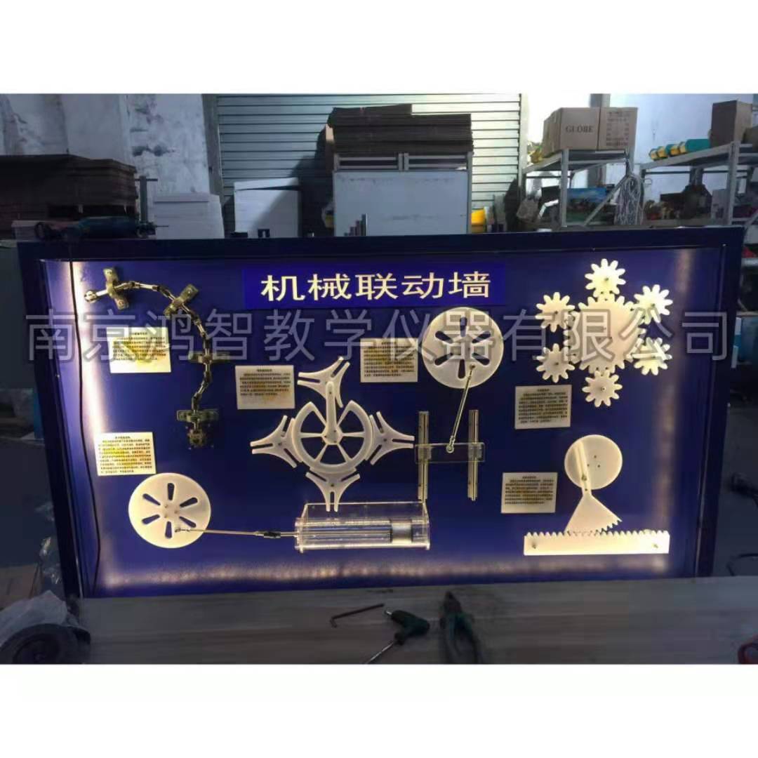 科技馆器材全新科普理念机械联动墙图片