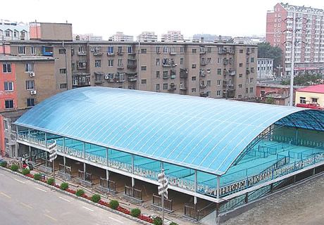 淄博雨棚pc陽(yáng)光板圖片/淄博雨棚pc陽(yáng)光板樣板圖 (2)