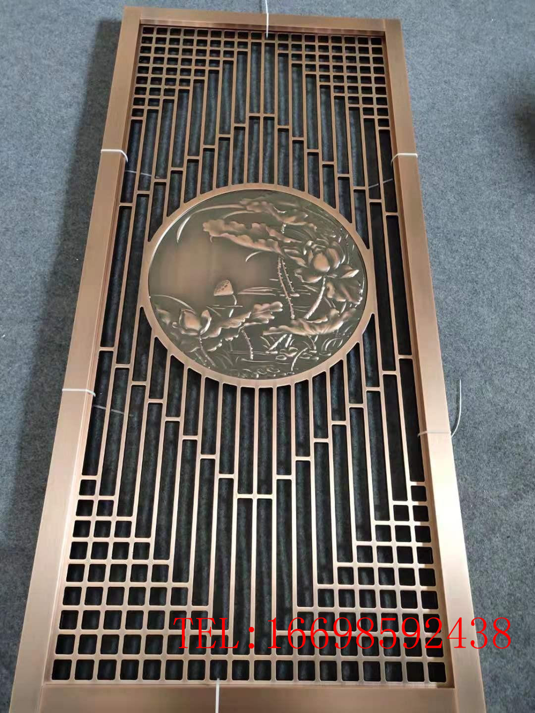 酒店鋁藝雕刻古銅色大門加工廠