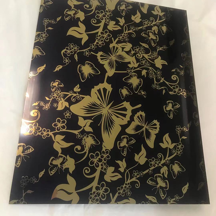 8K茶色   氧化彩色不銹鋼   8K  拉絲玫瑰金   拉絲彩色不銹鋼抗指紋【佛山山禾長城金屬】 雙色蝴蝶花