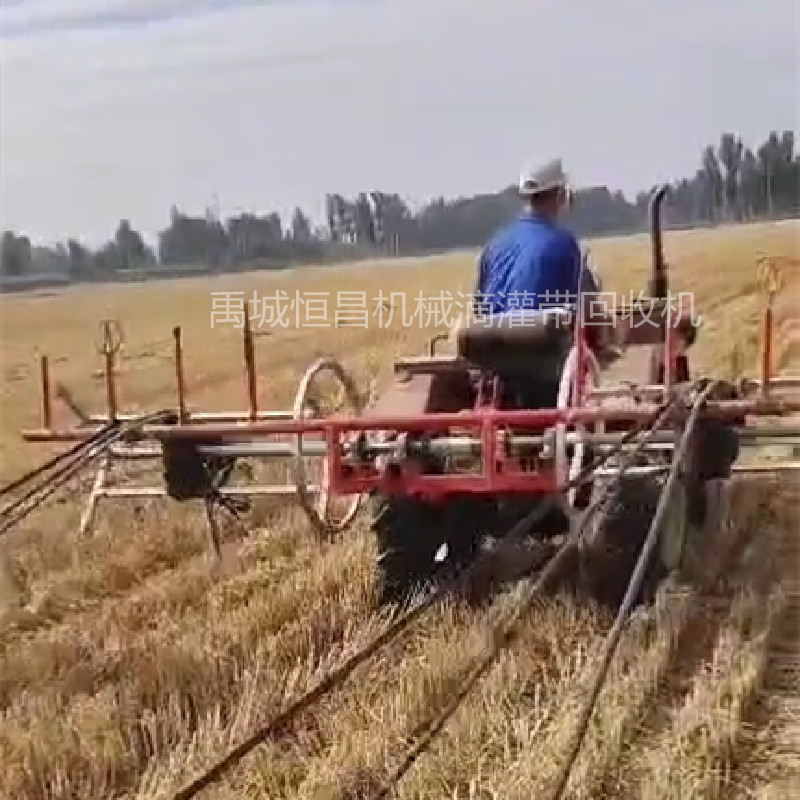 新疆滴灌帶回收機 滴灌帶卷管機   廢舊管子回收機