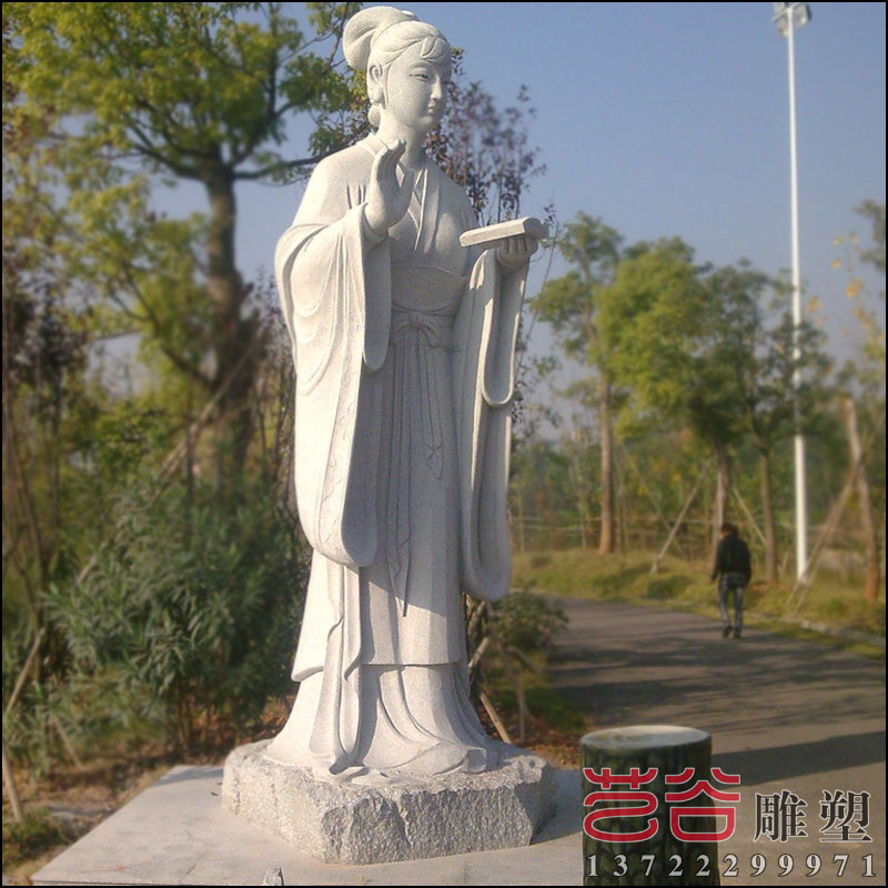 戶外石雕人物圖片