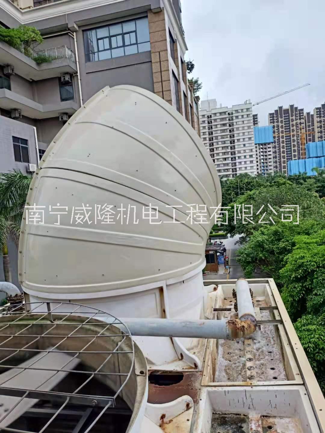 冷却塔玻璃钢材质降噪隔音导风筒 广西冷却塔玻璃钢材质降噪隔音消音导风筒图片