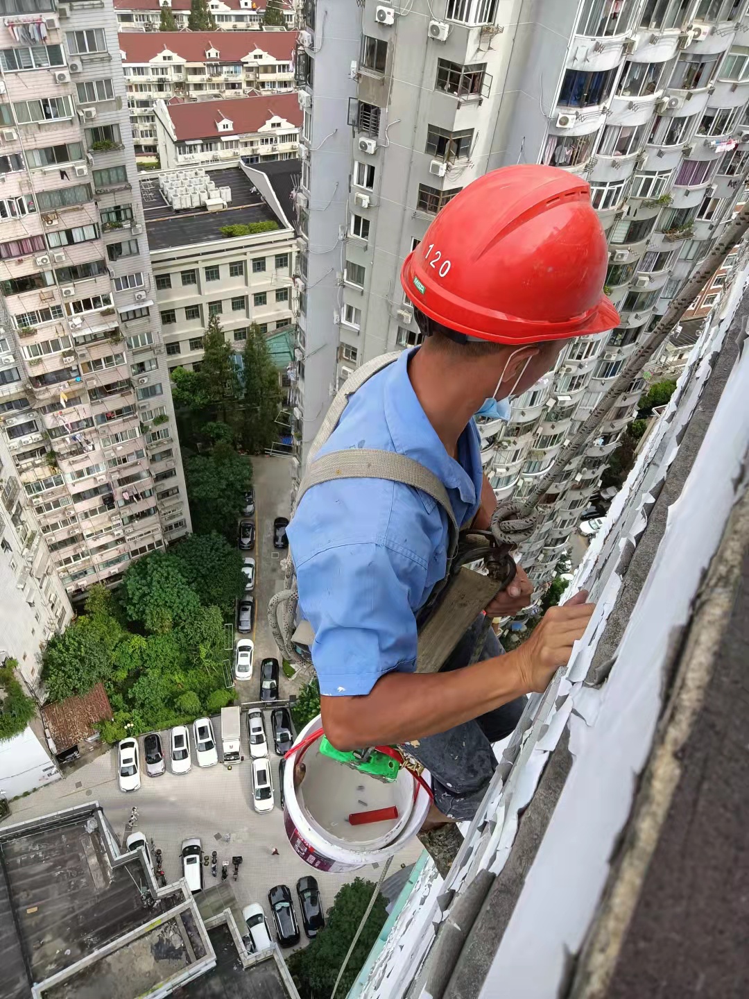 上海吊绳翻新外墙 防水粉刷涂料