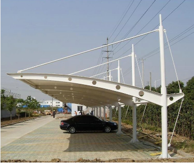 膜結構停車棚圖片/膜結構停車棚樣板圖 (4)