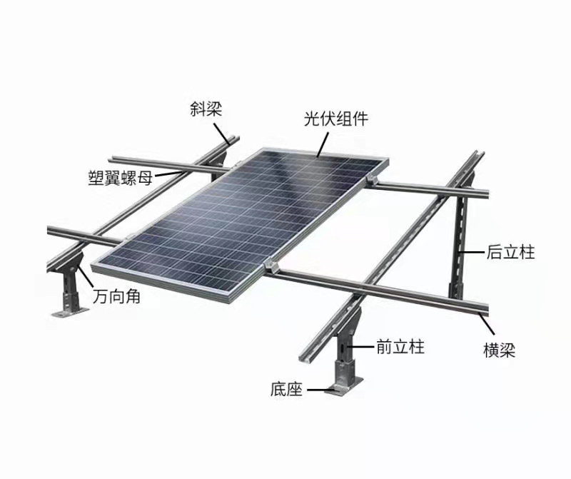 光伏支架及全套配件 易达光伏支架及全套配件 41*41*2.0*2.3*2.5 41*52*2.0*2.3*2.5图片