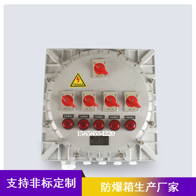 生产销售2C级防爆接线箱 防爆配电箱 防爆照明动力配电箱 铝合金防爆箱图片