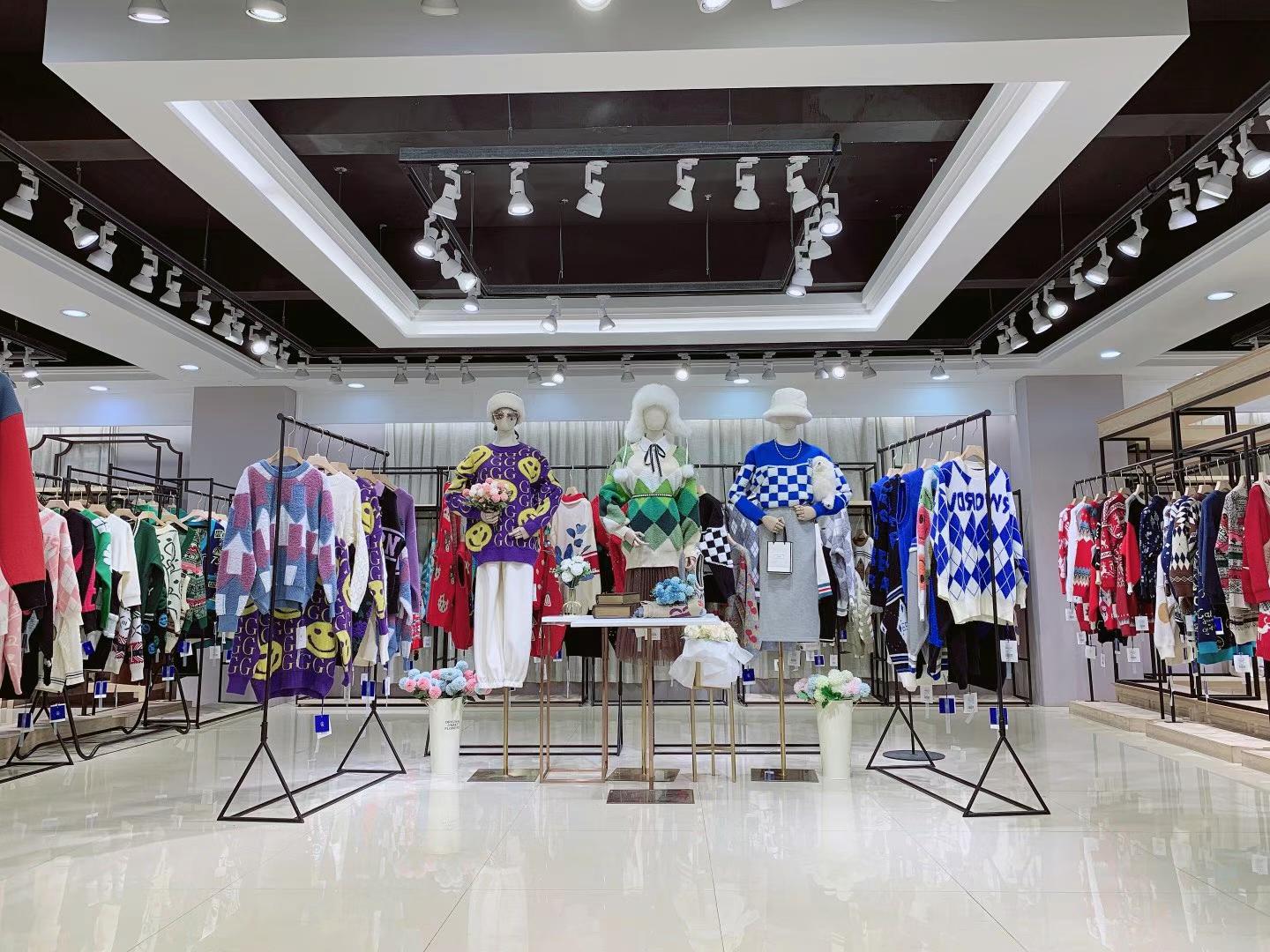 吉米小熊藍(lán)標(biāo)系列毛衣2021冬品牌折扣清倉專柜正 品女裝一手貨源批發(fā)