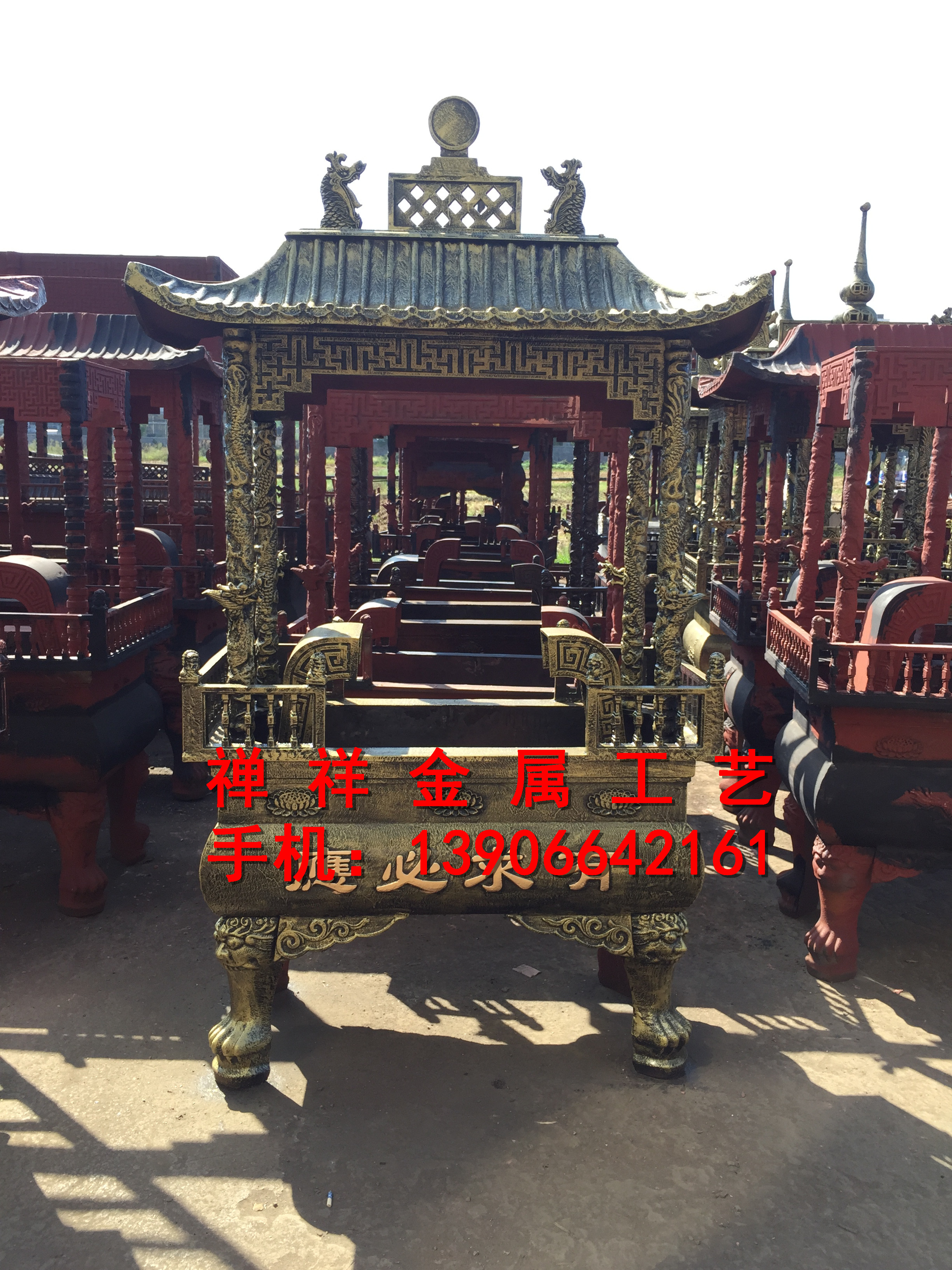 B10-四龍柱香爐圖片/B10-四龍柱香爐樣板圖 (3)