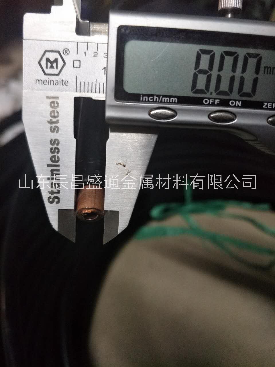 覆塑黑皮紫铜管8*1图片