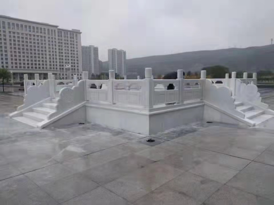 石雕旗桿臺圖片/石雕旗桿臺樣板圖 (4)