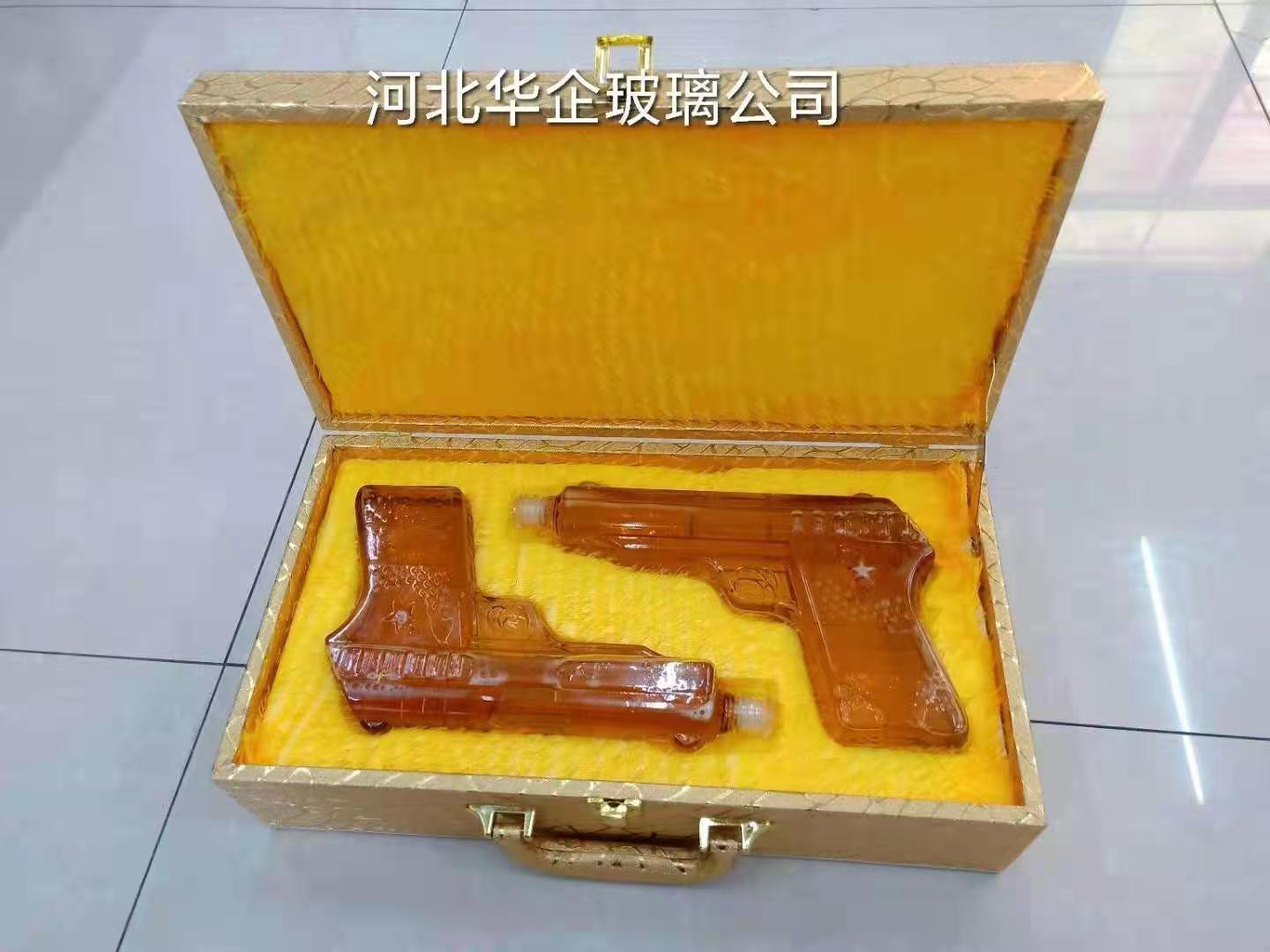 河间华企手工吹制异形玻璃工艺器皿玻璃工艺品创意泡酒瓶500ml