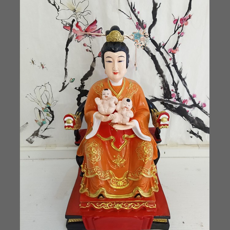 子孫娘娘神像 送子張仙圖片