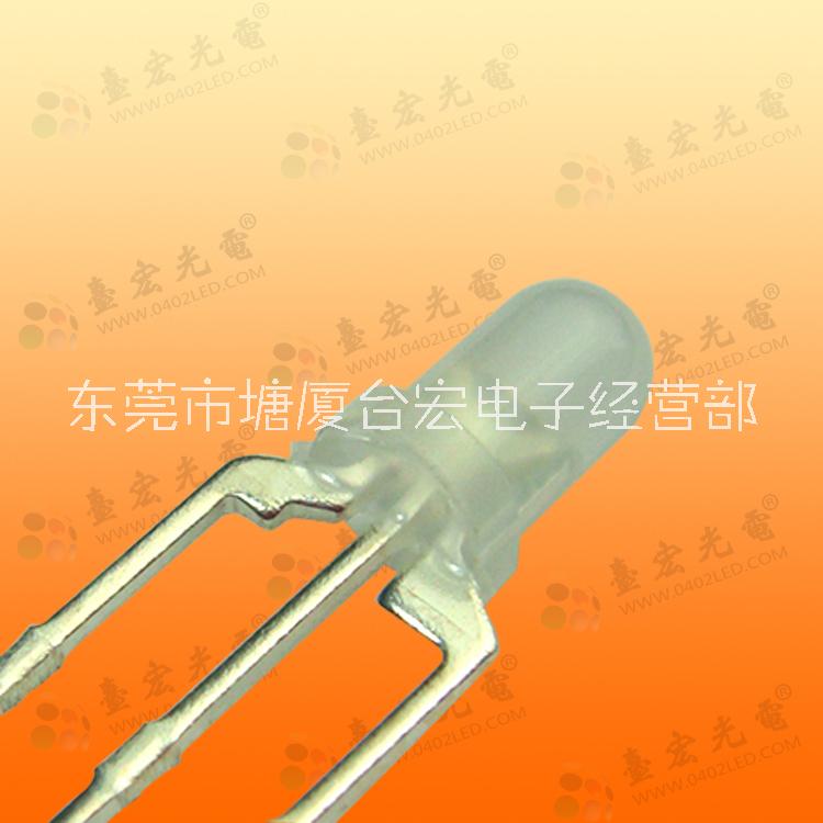 led燈珠3mm紅藍雙色直插led發(fā)光二極管 3mm紅藍雙色發(fā)光二極管