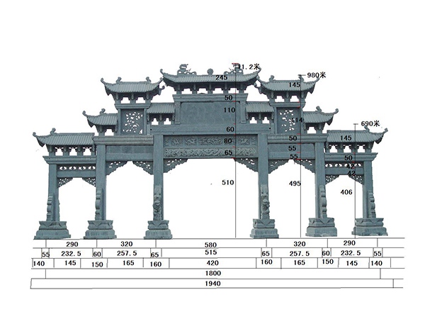 石牌樓圖片/石牌樓樣板圖 (3)