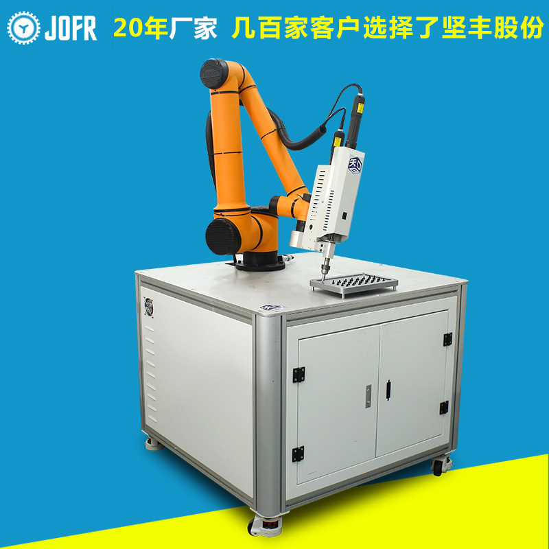堅(jiān)豐吹送式機(jī)器人鎖付 六軸機(jī)械手自動(dòng)鎖螺絲機(jī)設(shè)備