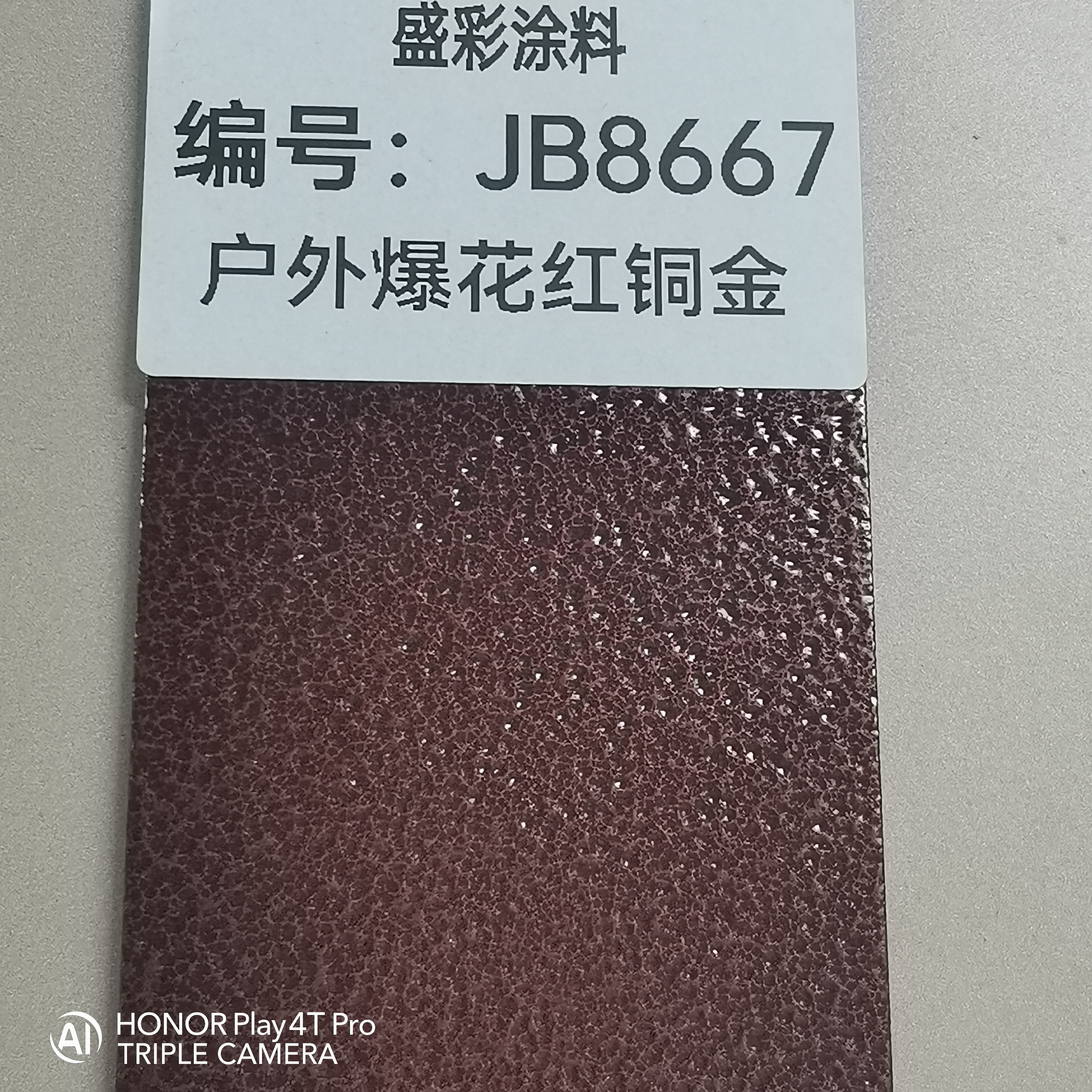 户外爆花红铜金  JB8667户外爆花红铜金 户外爆花红铜金粉末涂料图片