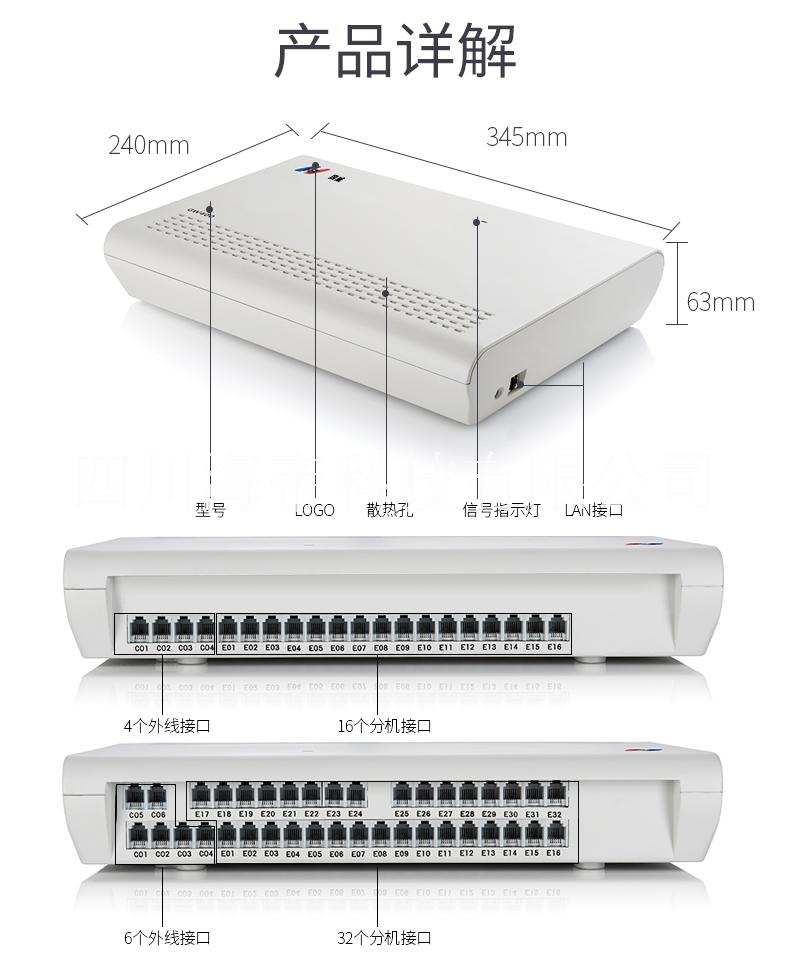 程控交換機6外線32分機圖片/程控交換機6外線32分機樣板圖 (4)