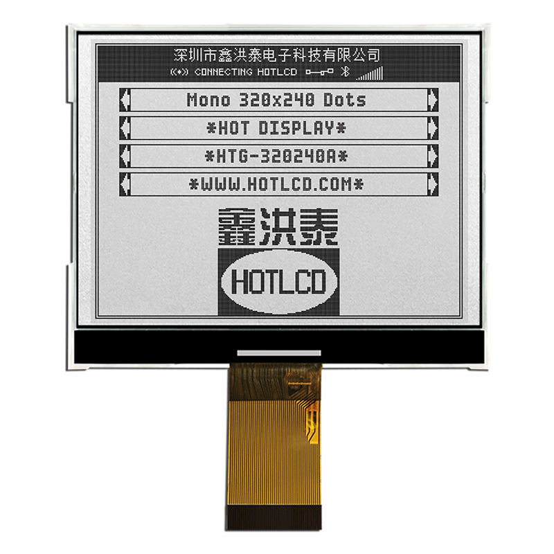 SPI接口圖形COG液晶模組320x240 ST75320 FSTN顯示正透反HTG320240A 320240LCD