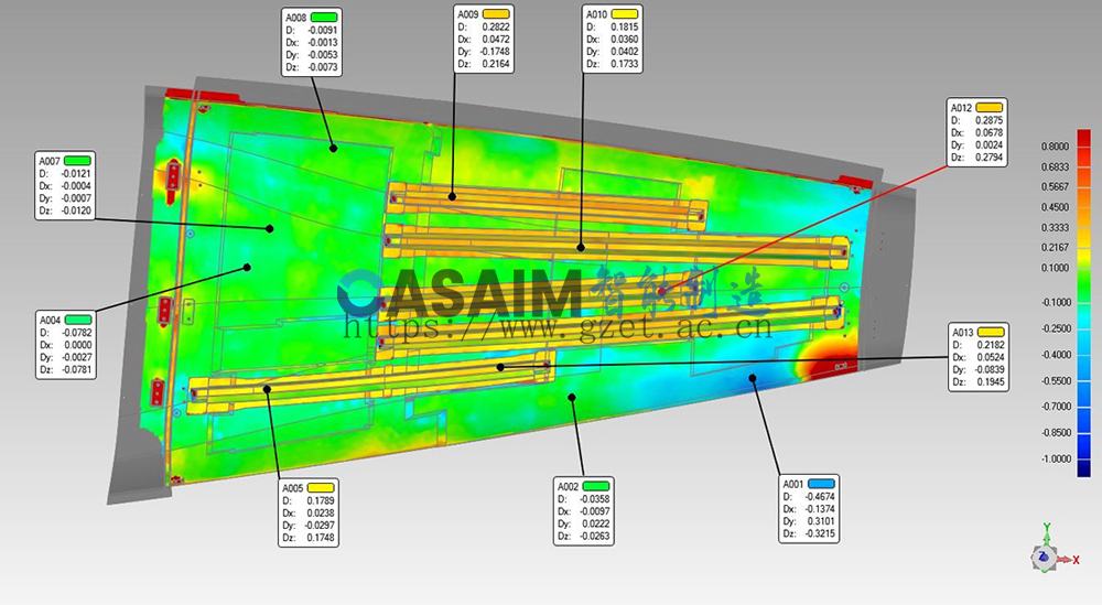 广州三维扫描服务航空飞机叶片、叶轮3D扫描全尺寸偏差检测图片