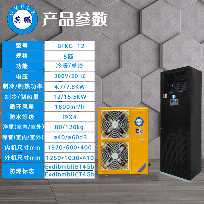 中山市立柜式防爆空调BFKG-12厂家