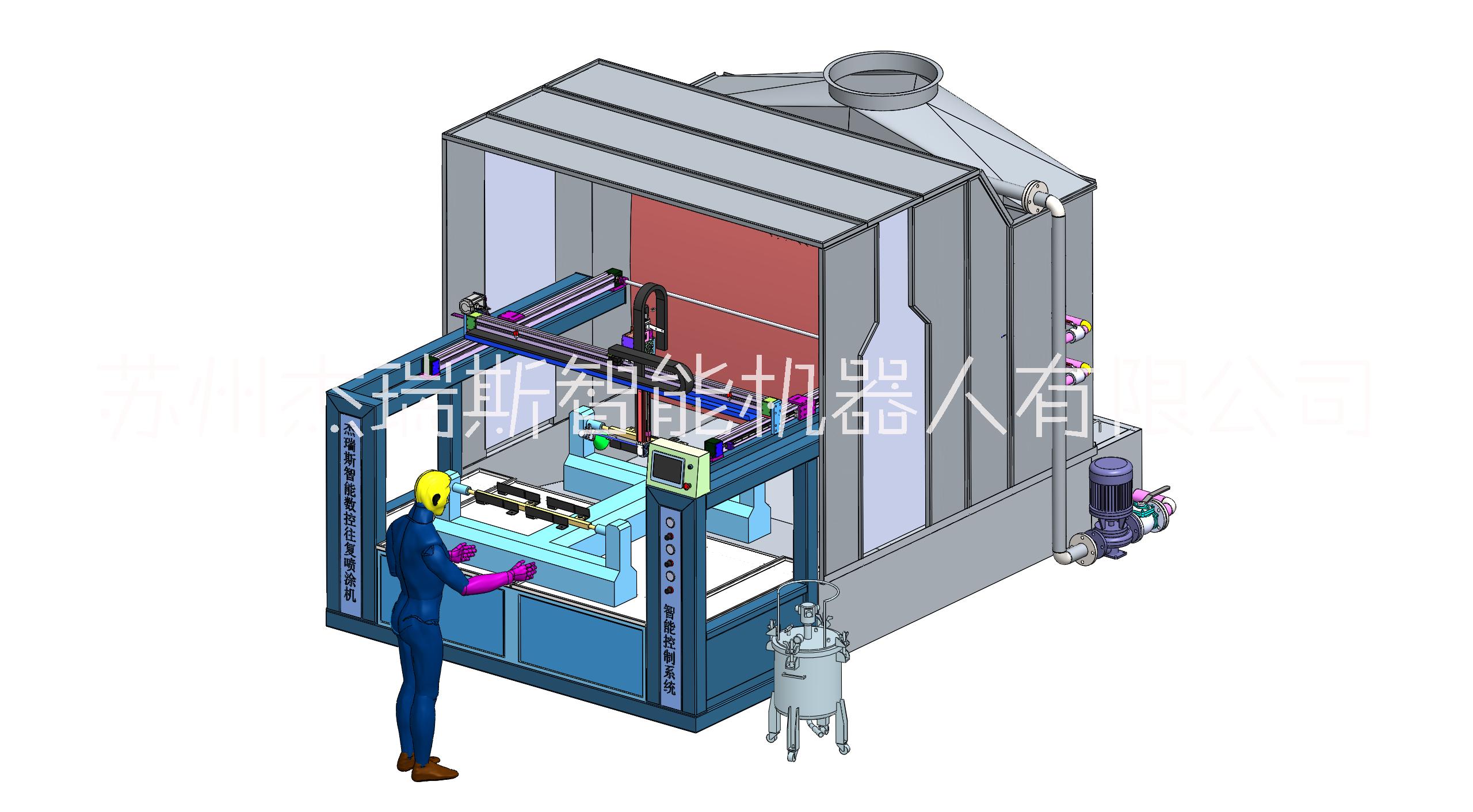 智能粉末喷涂机器人，智能喷砂机器人，智能喷漆机器人，智能涂装设备图片