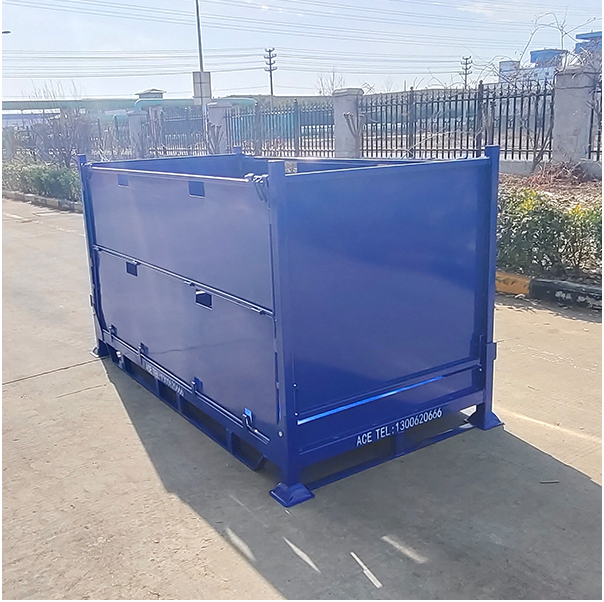 浙江折疊鐵箱2237X1163X1200定制 山東可折曼金屬鐵板箱價(jià)格