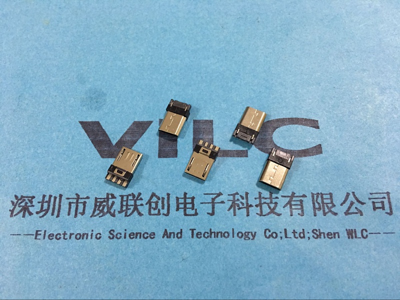 USB micro 公头 5P 焊线式公头图片/USB micro 公头 5P 焊线式公头样板图 (4)