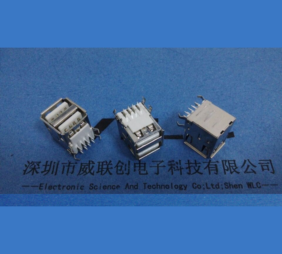 AF90度 雙層USB母座圖片/AF90度 雙層USB母座樣板圖 (1)