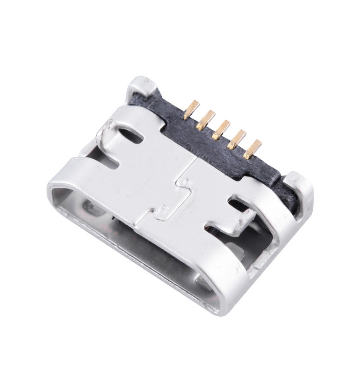 大牛角四腳DIP MICRO USB 5P母座圖片/大牛角四腳DIP MICRO USB 5P母座樣板圖 (3)