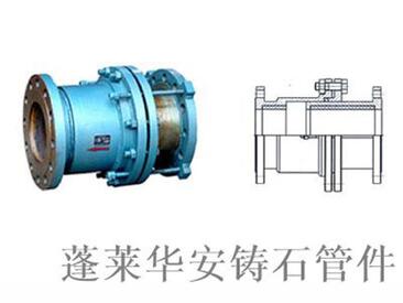 山东陶瓷套管式伸缩器厂家 蓬莱华安铸石管件 陶瓷套管式伸缩器公司图片