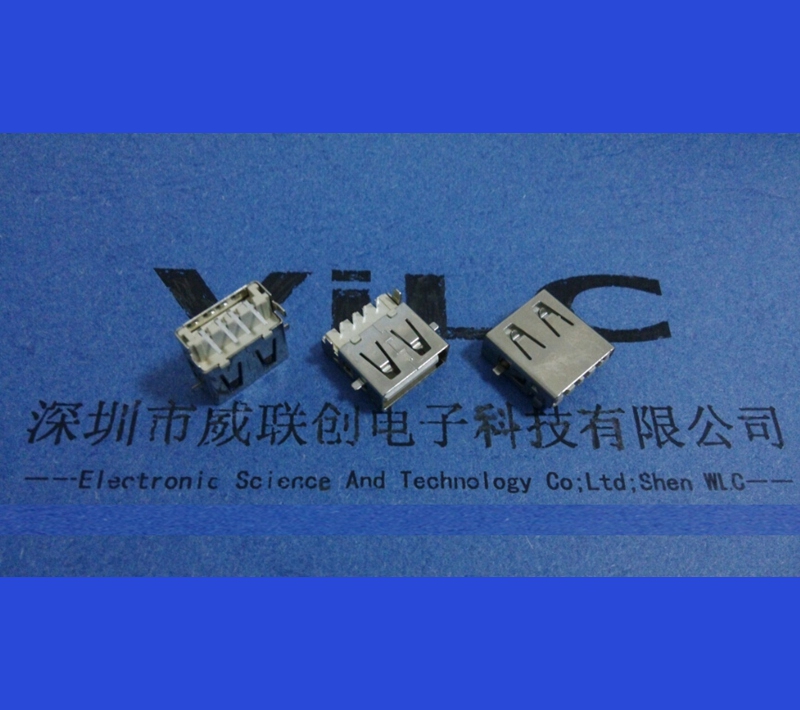 USB2.0母座 AF90度沉板图片