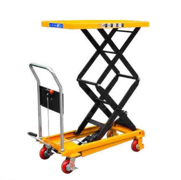 手動平臺車（整體泵，B型撳手） 手動腳踏升降平臺車 支持非標(biāo)定制 滿足操作要求