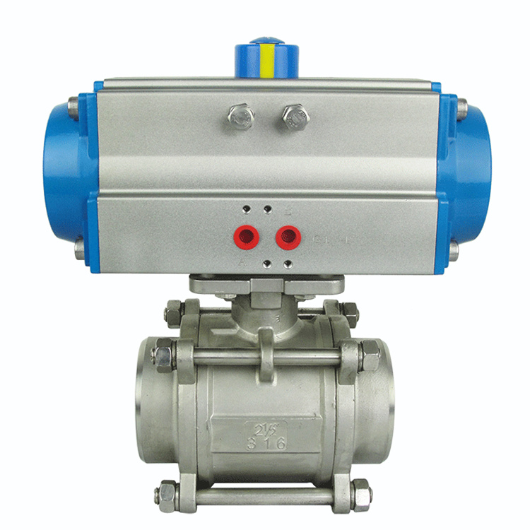 氣動不銹鋼316球閥圖片/氣動不銹鋼316球閥樣板圖 (4)