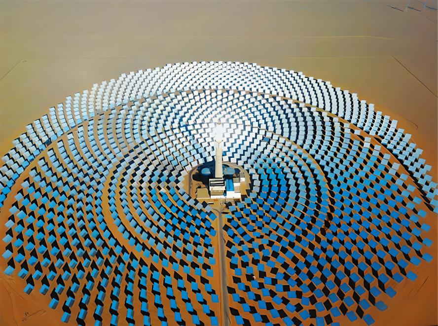 熔鹽光塔太陽能電站圖片