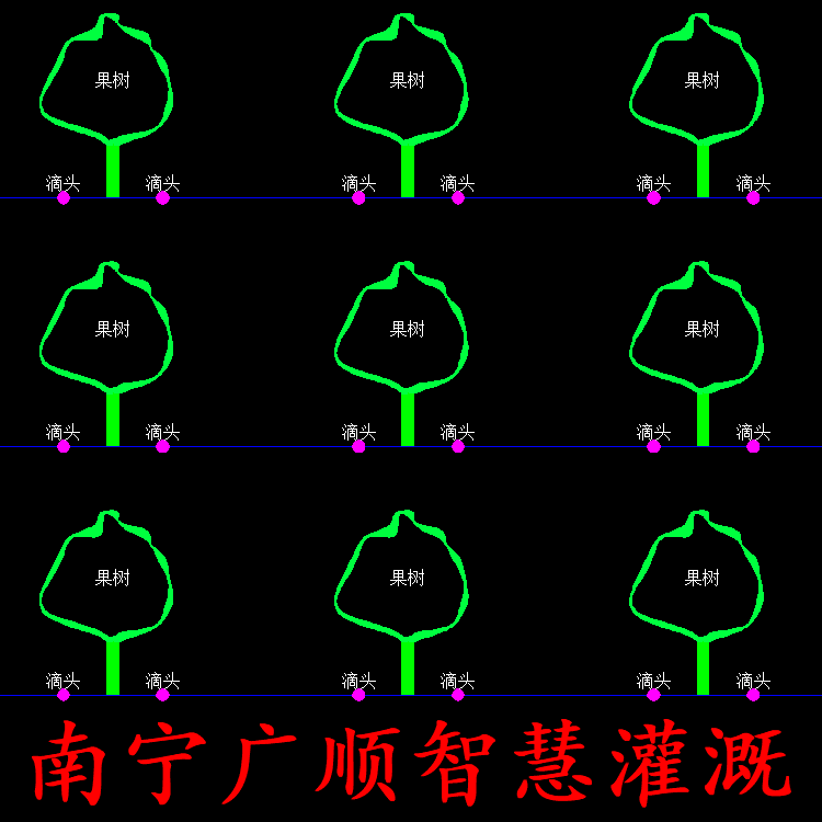 广西节水灌溉标准CAD设计图 广顺公司滴灌设备布置安装图 滴灌设备   灌溉 广西节水灌溉标准CAD设计图图片