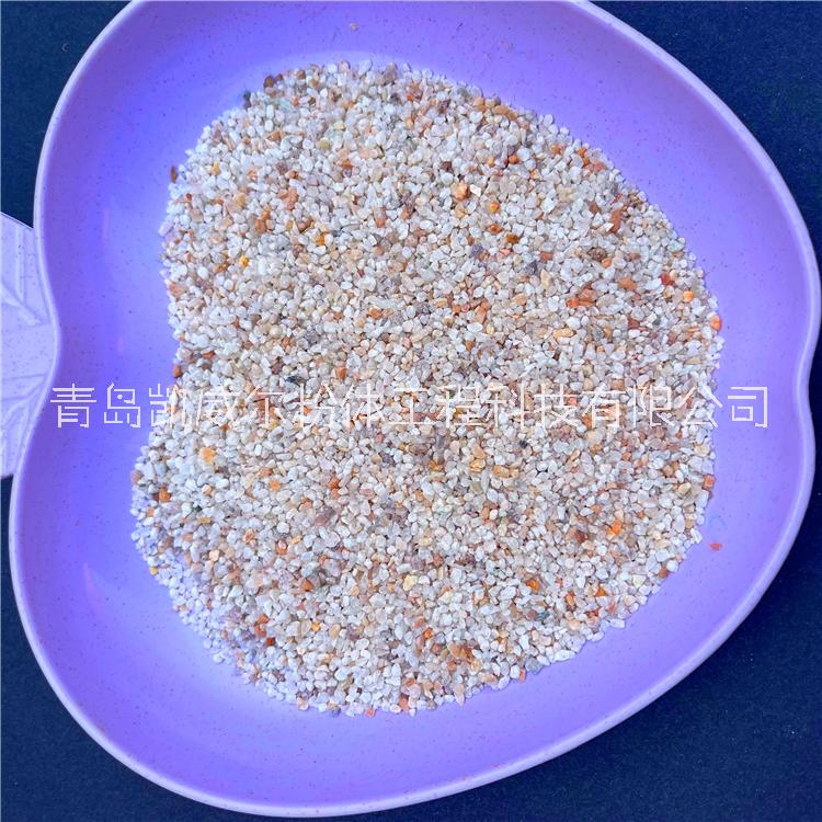 石英砂 廠家批發(fā) 日照2至3毫米石英砂 生產(chǎn)除銹石英砂 草坪砂圖片