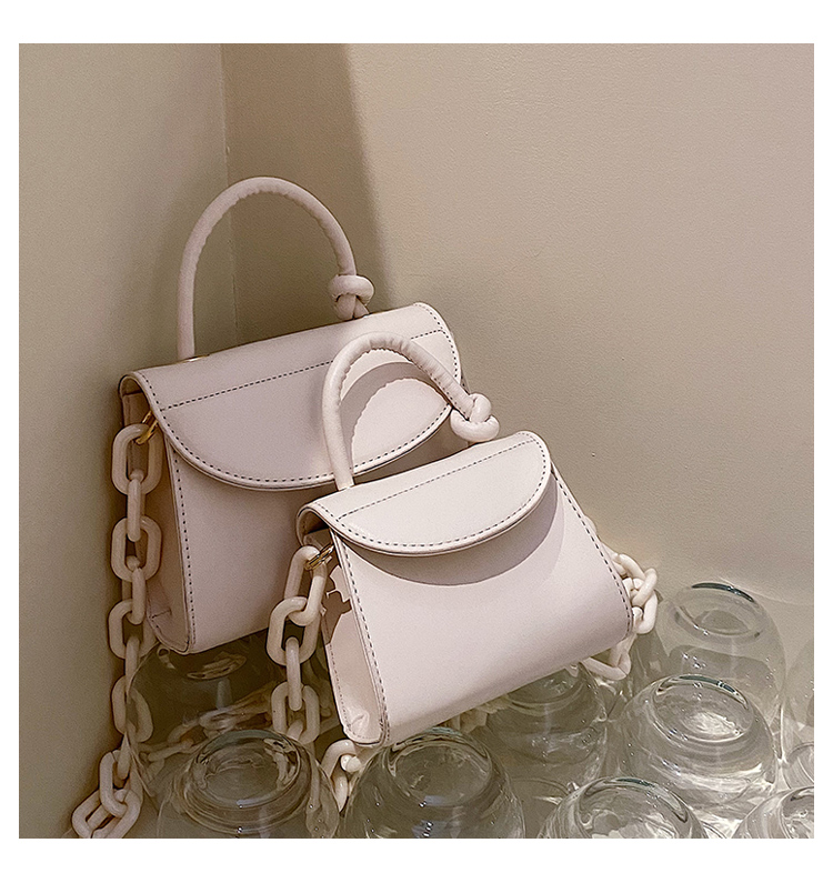 韓版時(shí)尚簡約手提包新款女包簡約潮搭鏈條斜挎包都市風(fēng)靚麗休閑包圖片