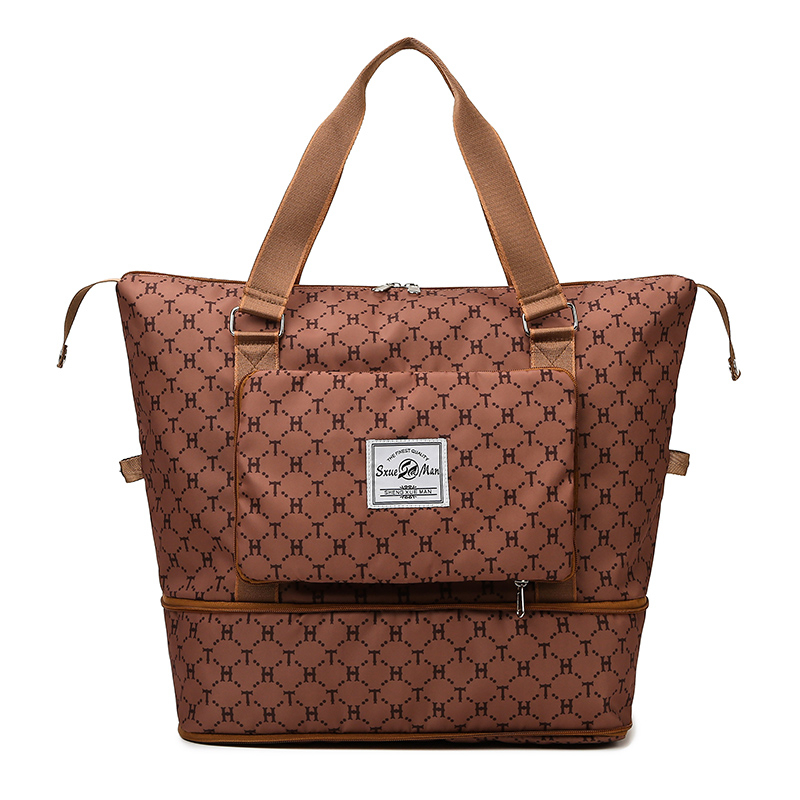 可拓展大容量旅行包簡約手提短途行李收納袋干濕分離運動健身包