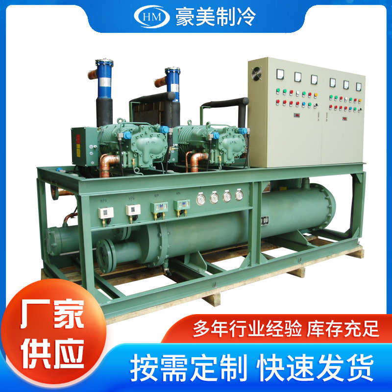 廣州供應(yīng)制冷并聯(lián)機(jī)組 比澤爾螺桿并聯(lián)機(jī)組低溫冷凍機(jī) 2x75HP