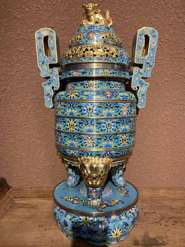 景泰藍工藝品加工定制紫銅胎高溫燒制而成銅胎掐絲琺瑯工藝品純手工制作景泰藍擺件