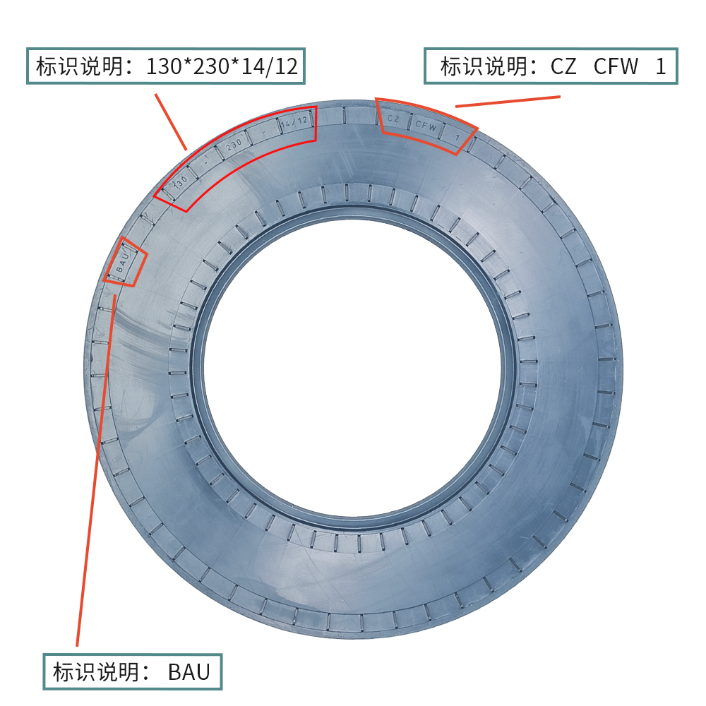 德國(guó)CFW骨架油封130*230*14/12耐油耐磨密封件 BAU CZCFW1