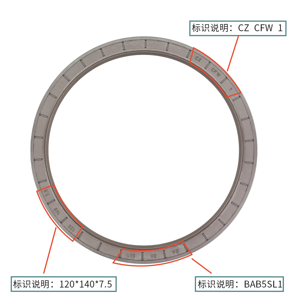 德國(guó)CFW氟膠骨架油封120*140*7.5耐油耐磨正品現(xiàn)貨密封件BAB5SL