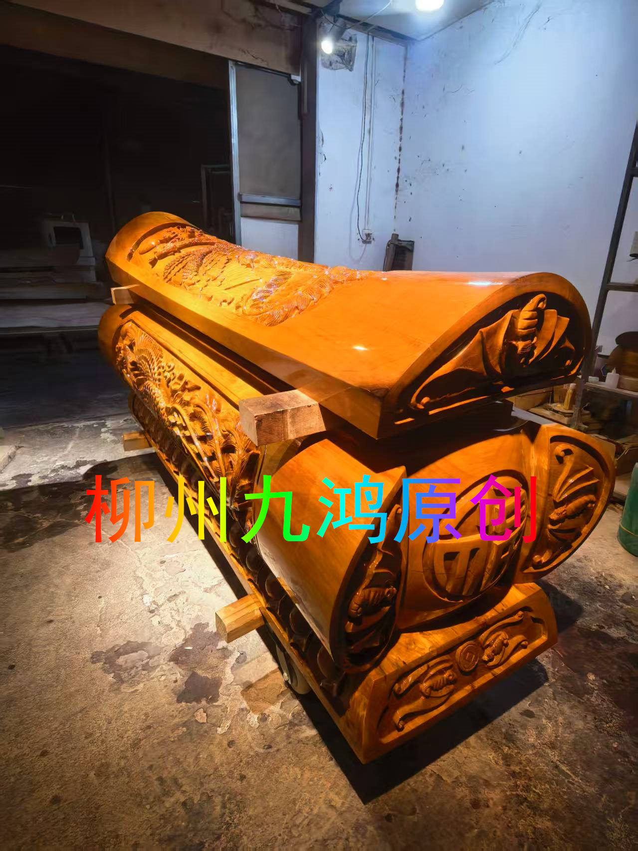 柳州小葉金絲楠木棺材