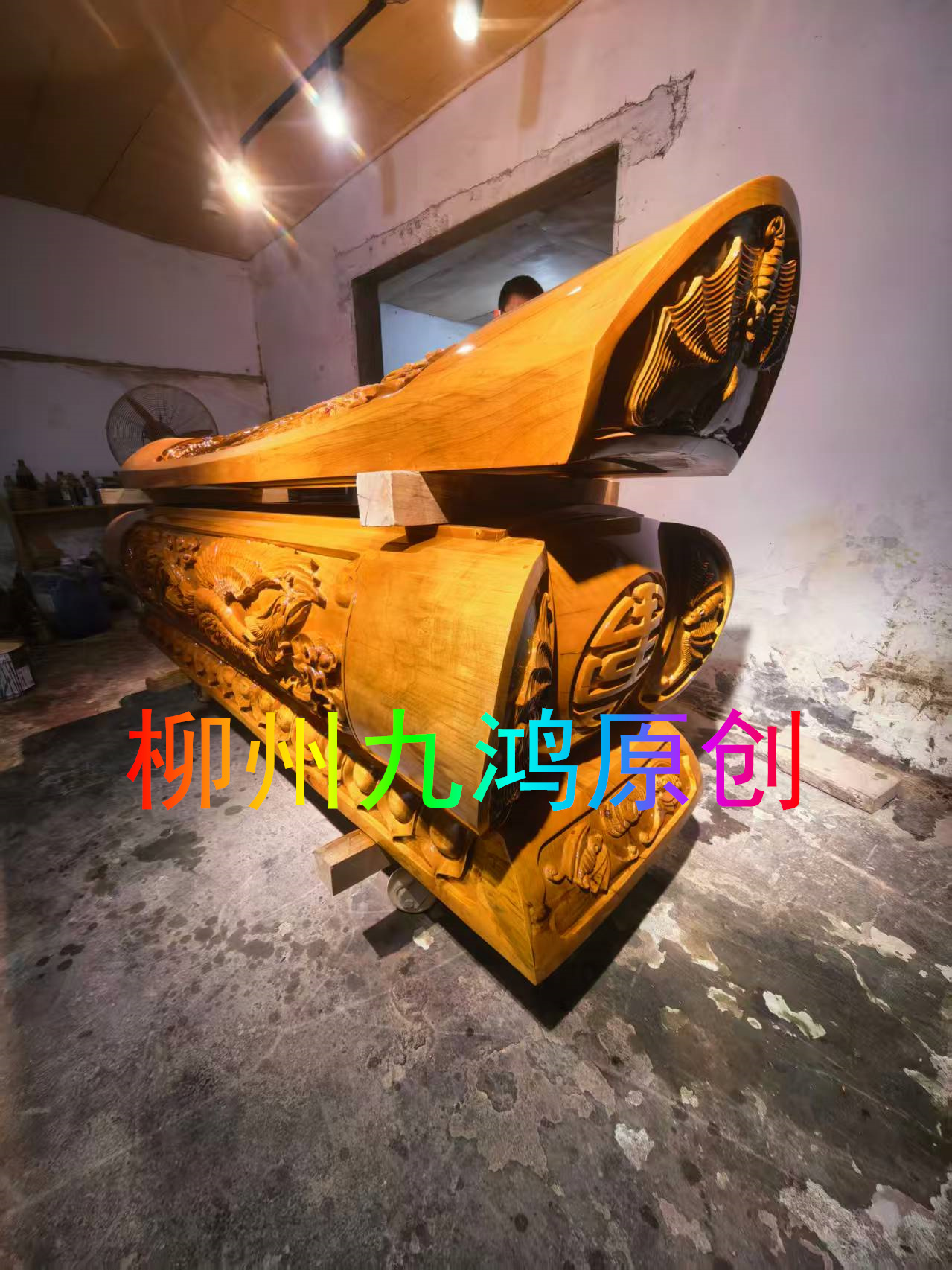 柳州小葉金絲楠木棺材
