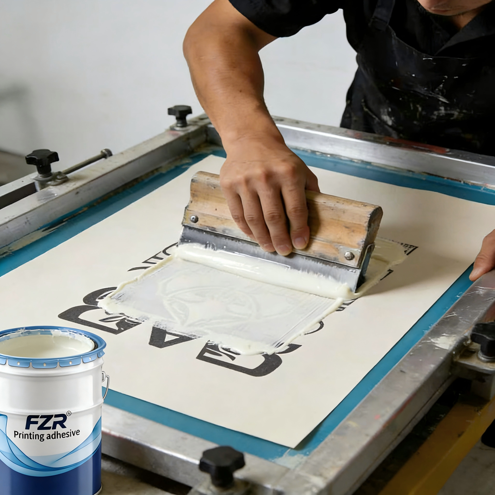 印花膠廠家 189-8871-1065 水性聚氨酯印花膠漿 布料絲印油墨 @東莞市福澤榮環(huán)保材料科技有限公司