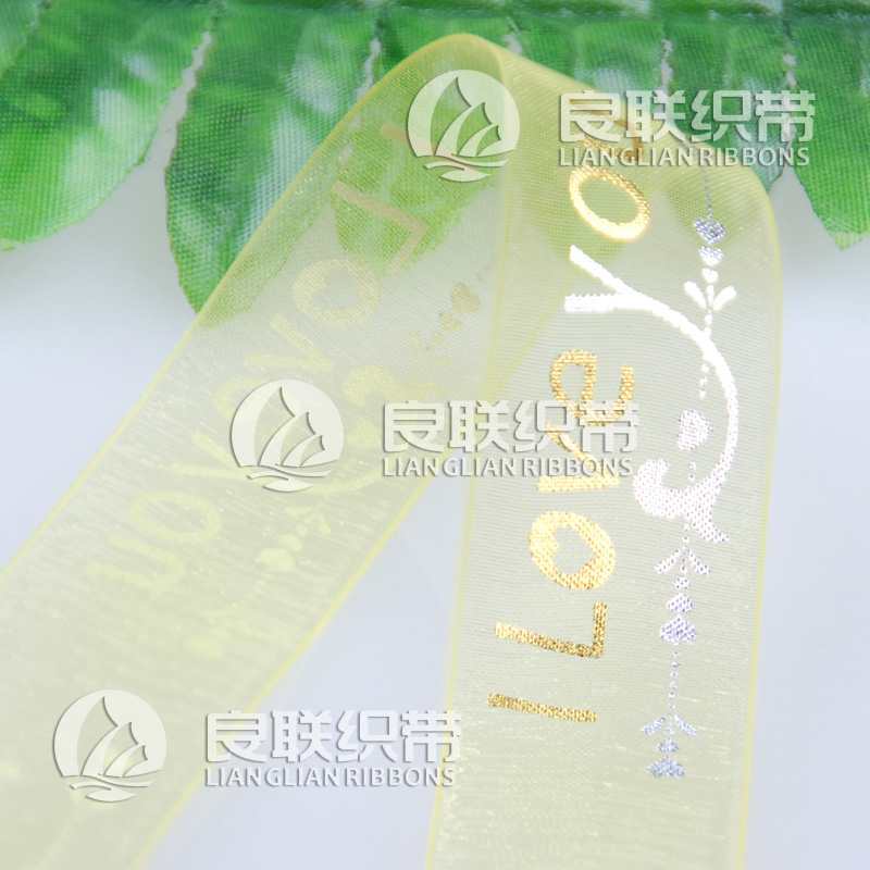 供應(yīng)用于的雪紗印刷織帶印刷廈門良聯(lián)織帶