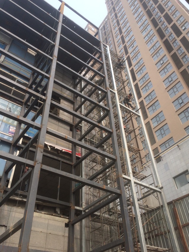 供應(yīng)用于室外|觀光|載貨的3t載貨電梯鋼結(jié)構(gòu)/電梯鋼結(jié)構(gòu)井道/鋼結(jié)構(gòu)井道/載貨電梯井道