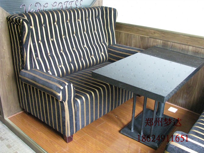 供應(yīng)用于皮革的鄭州定制西餐廳沙發(fā)卡座 咖啡廳沙